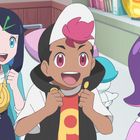 Eine fröhliche Zeichentrickszene mit zwei lachenden Charakteren, einer trägt ein T-Shirt mit einem stilisierten "P".