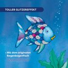 Text: "TOLLER GLITZEREFFEKT. Mit dem originalen Regenbogenfisch." Illustration zeigt einen schillernden Fisch.