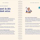 So kannst du dein Scrapbook nutzen. Schritte 1-4: Sammeln, Atmosphäre schaffen, mit Farben spielen, loslegen. Enthält Illustration.