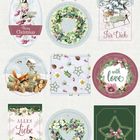 Geschenkanhänger, gift tags, Merry Christmas, Für Dich, with love, ALLES Liebe. Verschiedene weihnachtliche Illustrationen.