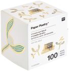 Auf einer Verpackung steht: Paper Poetry, Sticker auf Rolle, Merry Christmas, 100 Stück, Hot Foil Gold, 10 Designs.