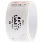 "Paper Poetry SUPER TAPE 32M" steht auf einem transparenten Klebeband mit verschiedenen Symbolen.