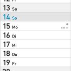 Kalender für März 2027 mit markierten Tagen: Internationaler Frauentag, Frühlingsanfang, Palmsonntag, Karfreitag, Ostersonntag.