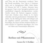 Januar-Rezepte: Ananas-Schokoladen-Torte und Berliner mit Pflaumenmus. Zutaten und Zubereitung sind detailliert beschrieben.