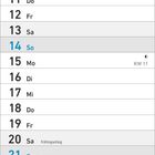 Kalender für März 2027. Wichtige Tage: 8. Internationaler Frauentag, 20. Frühlingsanfang, 21. Palmsonntag, 28. Ostersonntag.