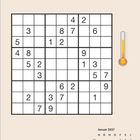 Sudoku-Rätsel, Januar 2027 Kalender, 4 Montag; rechts Thermometer-Icon.