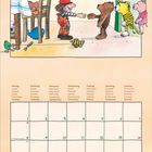 Montag, Dienstag, Mittwoch, Donnerstag, Freitag, Samstag, Sonntag. Kalenderblatt März 2027. Illustration: Figuren im Raum.