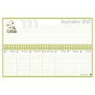 Kalender für September 2027, Wochenübersicht ab dem 20. Montag, grüne und weiße Töne, mit Blumen-Illustration.