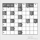 Kalendertag: 4. Januar 2027, Montag. Kreuzworträtsel mit Hinweisen und Pfeilen, darunter Monatsübersicht.