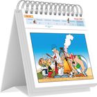 Kalender: Montag, Dienstag, Mittwoch, Donnerstag, Freitag, Samstag, Sonntag, Januar 2027.  
Illustration: Drei Figuren mit Hund.