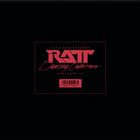 "40th Anniversary", "RATT", "Dancing Undercover", "Zoetrope LP", darunter ein Barcode; roter Text auf schwarzem Hintergrund.