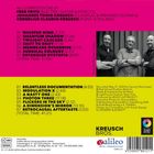Ein Album enthält Titel wie "WHISPER WIND" und "QUANTUM SHADOW". Drei Männer stehen nebeneinander. Logos von "Kreusch Bros." und "Galileo Music".