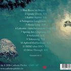 Trackliste mit Titeln und Zeitangaben vor einem Hintergrund mit Wasseroberfläche und einem Akkordeon-Logo.