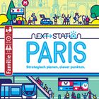 Bonusmaterial: 4 Promokarten „Sport“, Next Station PARIS, Strategisch planen, clever punkten. Illustrationen von Paris.