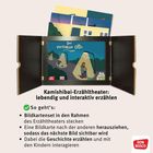 Kamishibai-Erzähltheater mit Anleitungen. Titel: "Der verlorene Otto". Holzrahmen mit illustrierten Karten.