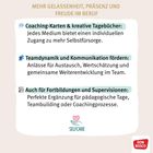 „Mehr Gelassenheit, Präsenz und Freude im Beruf.“ Text über Selbstfürsorge und Teamarbeit. Unten Selfcare-Logo.