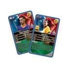 Zwei Spielkarten zeigen Tijani Reijnders und Sam Kerr mit persönlichen und fußballerischen Details.