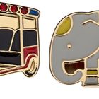 Eine bunte Illustration zeigt ein Tuk-Tuk und einen Elefanten, beide verziert mit leuchtenden Steinen.