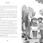 Seite 70, Textausschnitt aus einem Buch von Matt Lucas. Rechts Illustration: Vier Personen schauen lächelnd auf einen Plan.