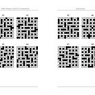 „The Times Quick Crossword“, „Solutions“, Zahlen 61–68; Darstellungen von Kreuzworträtseln mit schwarzen und weißen Feldern.