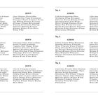 Text: Solutions No. 1 bis No. 6 mit Wörtern in "Across" und "Down"-Listen. Seitenzahlen 124 und 125.