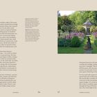 "The Summer Garden" und "A Garden Love Story" sind die Überschriften. Der Text beschreibt die Gestaltung und Pflege eines Gartens.