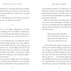 Texte: "The Tree That Sat Down", "Judy Meets a Stranger", "Sleepo, sleepo, three times three...". Seitenzahlen: 8, 9.