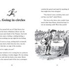 5. Going in circles. Zwei Jungen stehen an einem Fluss, umgeben von alten Gebäuden. Einer hält ein Messer.