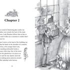 Text: "Chapter 2." Illustration: Frau und Junge vor zerbrochenem Fenster, ein Hund sitzt daneben.