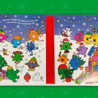 Text: "Little Miss Naughty has hidden 10 candy canes in this picture. Can you find them all?" 

Illustration: Bunte, fröhliche Figuren im Schnee.