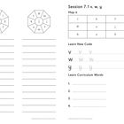 Session 7.1 v, w, y. Map it: l, h, f, r, ff, s, j, ss, b, u, ll, e. Learn New Code: v, w, y. Learn Curriculum Words: 1.-4.