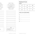 Session 8.1 air: "Make it", "Map it", "Learn Curriculum Words". Hinweise enthalten Rätsel zu Tieren, Streit, Geld und mehr.