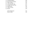Eine Inhaltsangabe mit Kapiteln 18 bis 26, einschließlich "Dangerous" bis "Blessed" und Seitenzahlen von 216 bis 329.