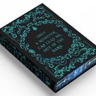 Text: "ONLY A MONSTER CAN LEAD ME OUT OF THE DARK." Verziert mit türkisfarbenen, verschnörkelten Ornamenten.