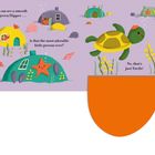 "I can see a smooth green flipper... is that the most adorable little person ever? No, that's just Turtle!" Illustration.