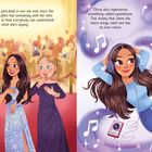 Links: "Olivia has been part-deaf..." Text über Gebärdensprache. Rechts: "Olivia also experiences..." Text über Synästhesie.