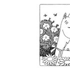 Illustration: Ein Charakter mit geschlossenen Augen steht verträumt zwischen vielen Blüten und umherfliegenden Insekten.