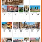 APRIL, Mt. Vesuvius & the Ancient Ruins. Ein Monatskalender mit Bildern von Pompeji und dem Vesuv. Daten und Fotos täglich.