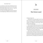 Links oben: "THE FOREST YEAR". Text beschreibt abendliche Szenen im Wald. Rechts oben: "LATE APRIL", "The Onion Land". Text schildert Frühlingslandschaften. Seitenzahlen: 38 und 39.