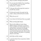 Fig. 1: Memory. Dialog über Träume. P fragt nach Regen und Ausblick. A beschreibt Haus, Menschen, Aufgaben, aber hört sie nicht. - 40 -