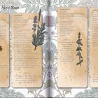 "Air - East" steht oben. Vier Spalten benennen Kräuter: Sternanis, Lavendel, Poleiminze, Majoran. Illustrationen der Kräuter darunter.