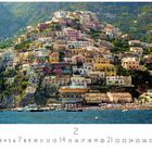 Text: "Positano", "2", "CASARES EDITION". Eine Küstenstadt mit bunten Häusern an einem Berghang, davor das Meer.
