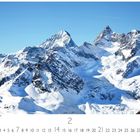 Schweiz, Graubündener Alpen. CASAES EDITION. Nummer 2. Schneebedeckte Berge unter klarem blauem Himmel.