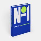 Text: "ATP No. 1 Club Icons of Men's Tennis, N-1." Blaues Buchcover mit grünem Kreis-Design.