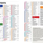 "CONTENTS" ganz oben. Kategorien sind "Plan Your Trip", "The Guide", "Storybook", "Toolkit". Weitere Texte listen Reiseziele in Australien.