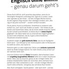 Englisch ohne ähm... – genau darum geht's. Text beschreibt Buch, das bei Reisen im UK hilfreiche englische Sätze bietet.