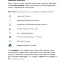 "So benutzen Sie das Buch" beschreibt Symbole: Glühbirne, i, Ausrufezeichen, ABC, Semikolon, AE, Stift, Globus.
