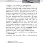 IA FARE LA COSA GIUSTA. Arrivate da p. 11 o p. 18. Darunter: Text über Roberto und Marisa in einer belebten Station. Rechts oben ein Foto.