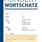 Überschrift: HUNDERT WORTSCHATZ. Wörter: oui - ja; non - nein; le/la/les - der/die/die; un/une/des - ein/eine/[Mehrzahl]. Sprachtipp erklärt Artikel im Französischen.