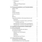 Inhalt: Strukturen, Personen, Sprache, Interpretationen; Seitenzahl vorhanden. Tabelle mit Kapiteln und Unterthemen.